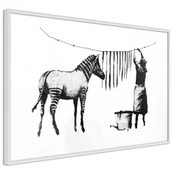 Poster 'Banksy: Washing Zebra'