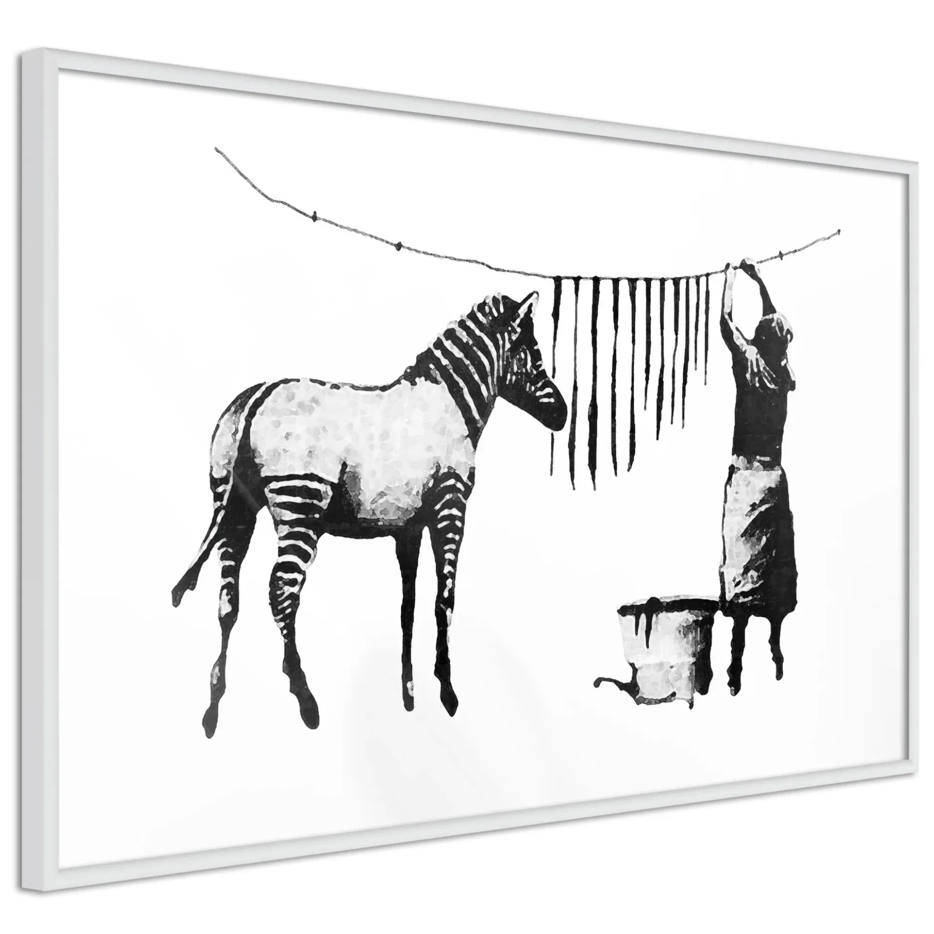 Poster 'Banksy: Washing Zebra'