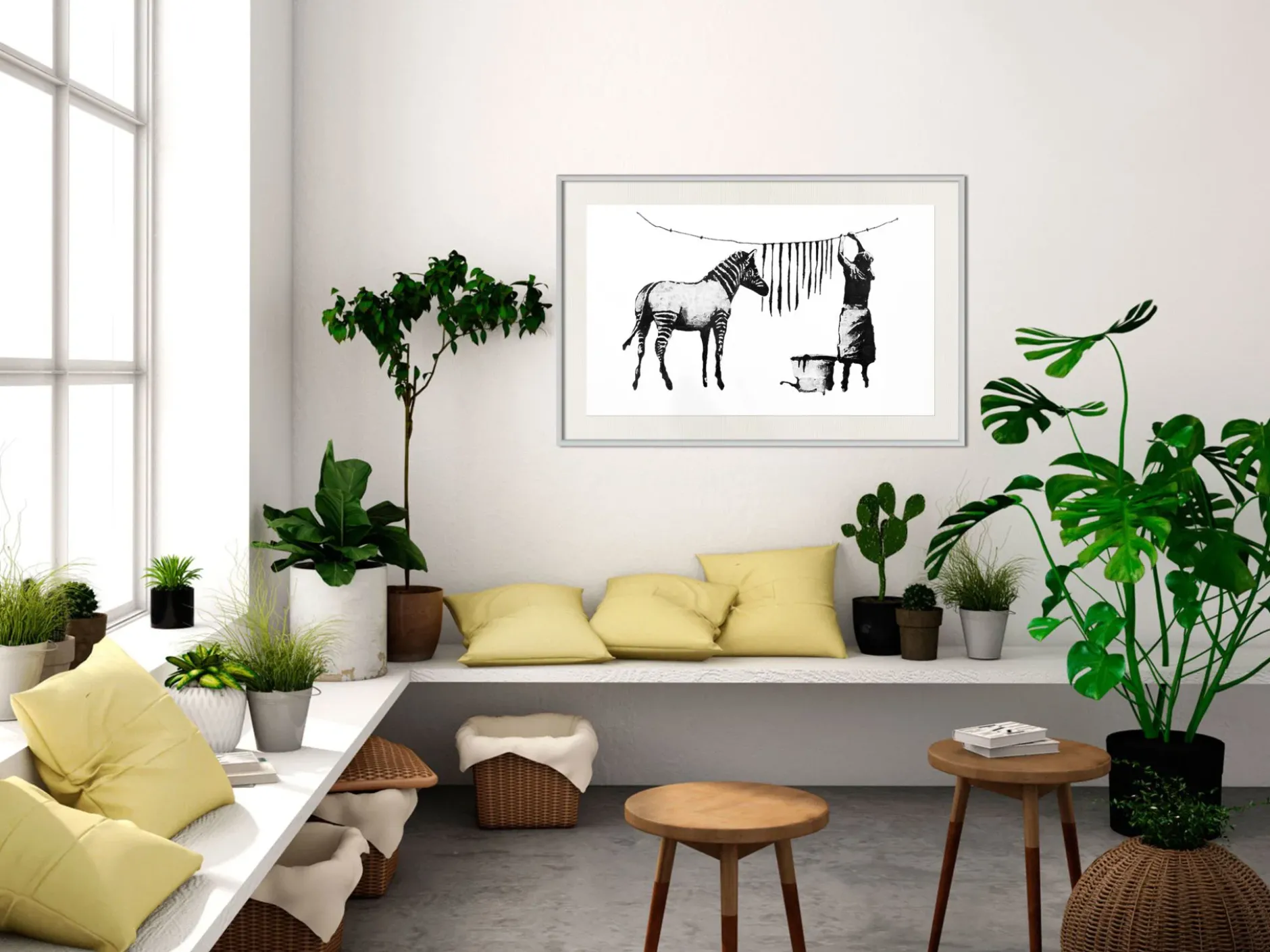 Poster 'Banksy: Washing Zebra'