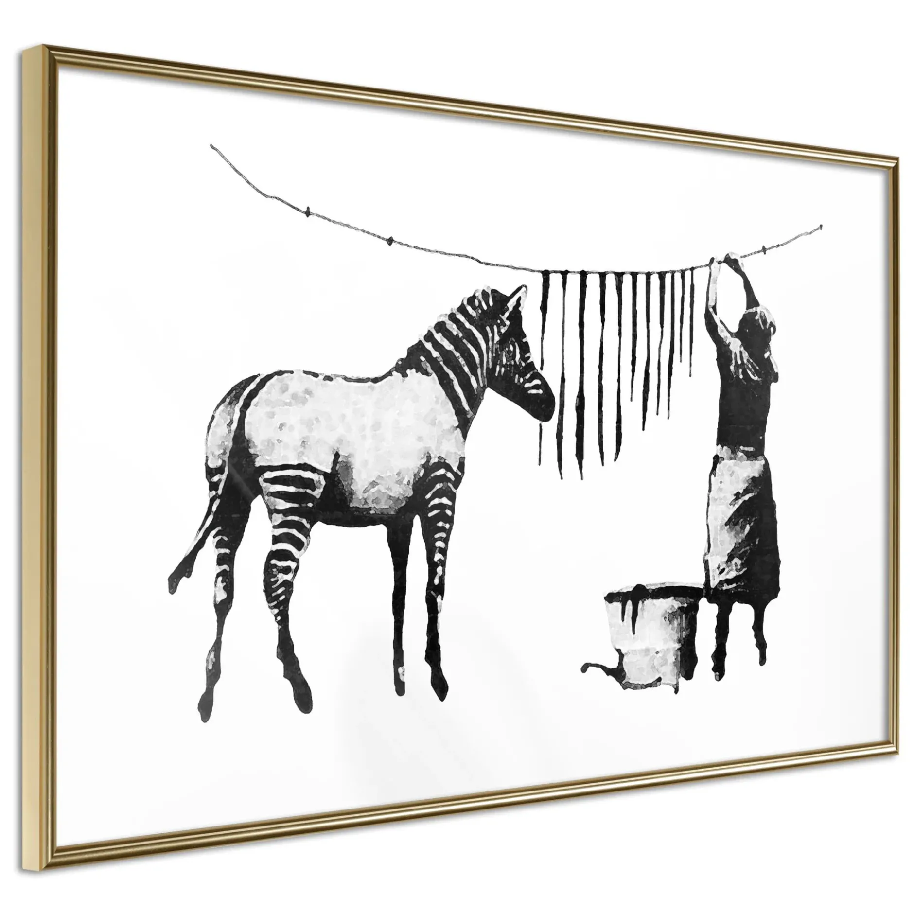 Poster 'Banksy: Washing Zebra'