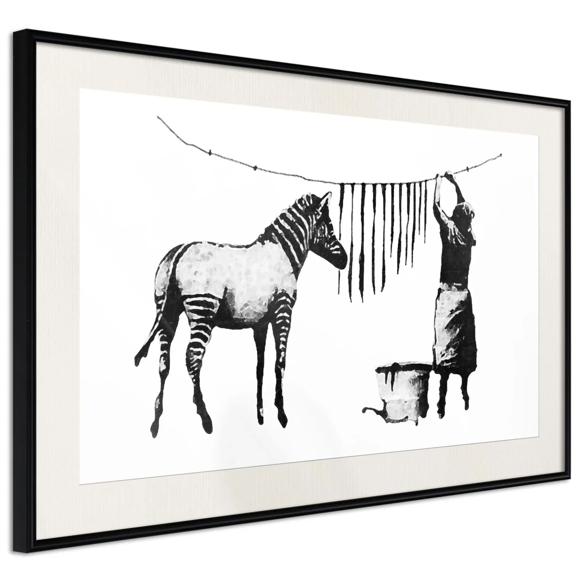 Poster 'Banksy: Washing Zebra'