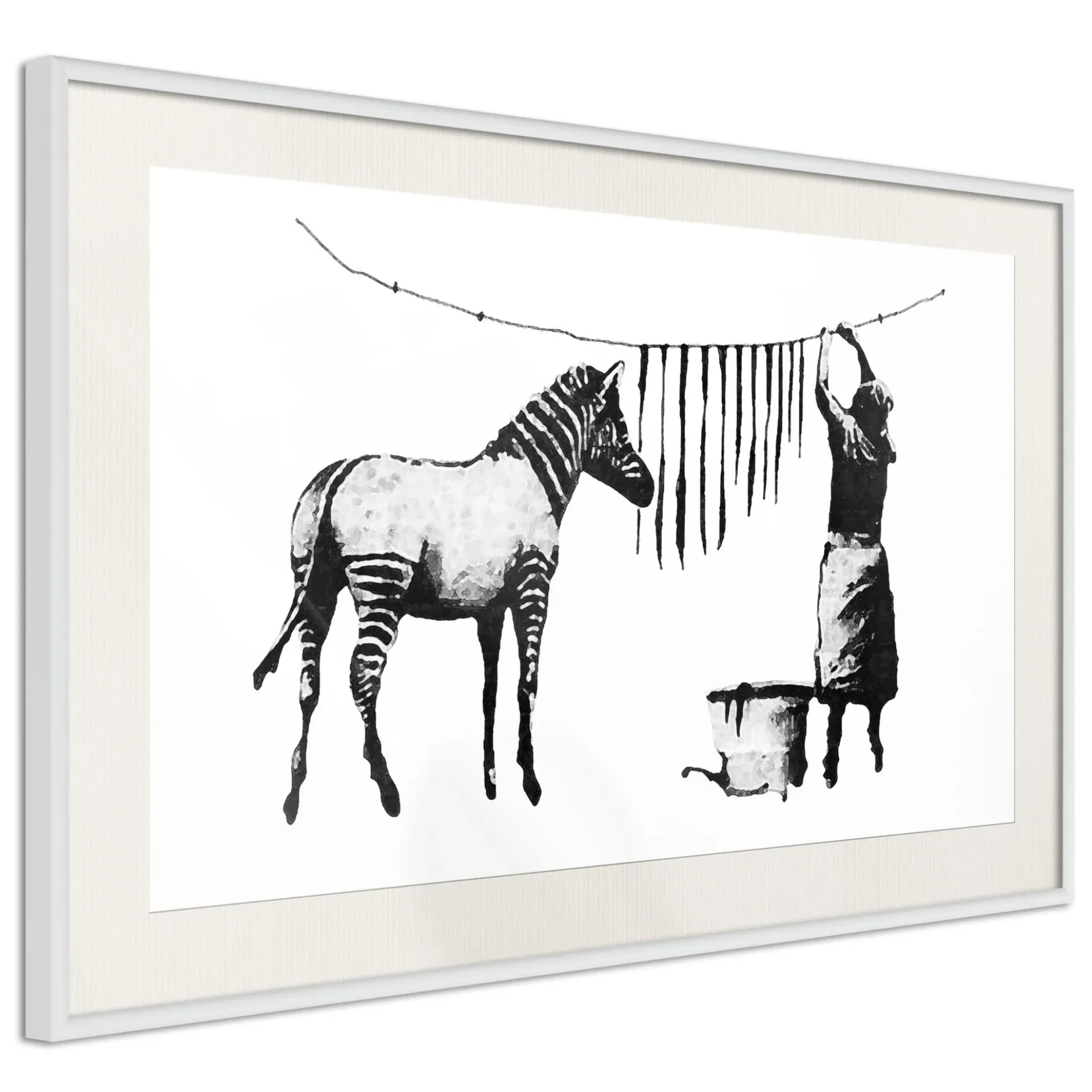 Poster 'Banksy: Washing Zebra'