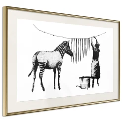 Poster 'Banksy: Washing Zebra'