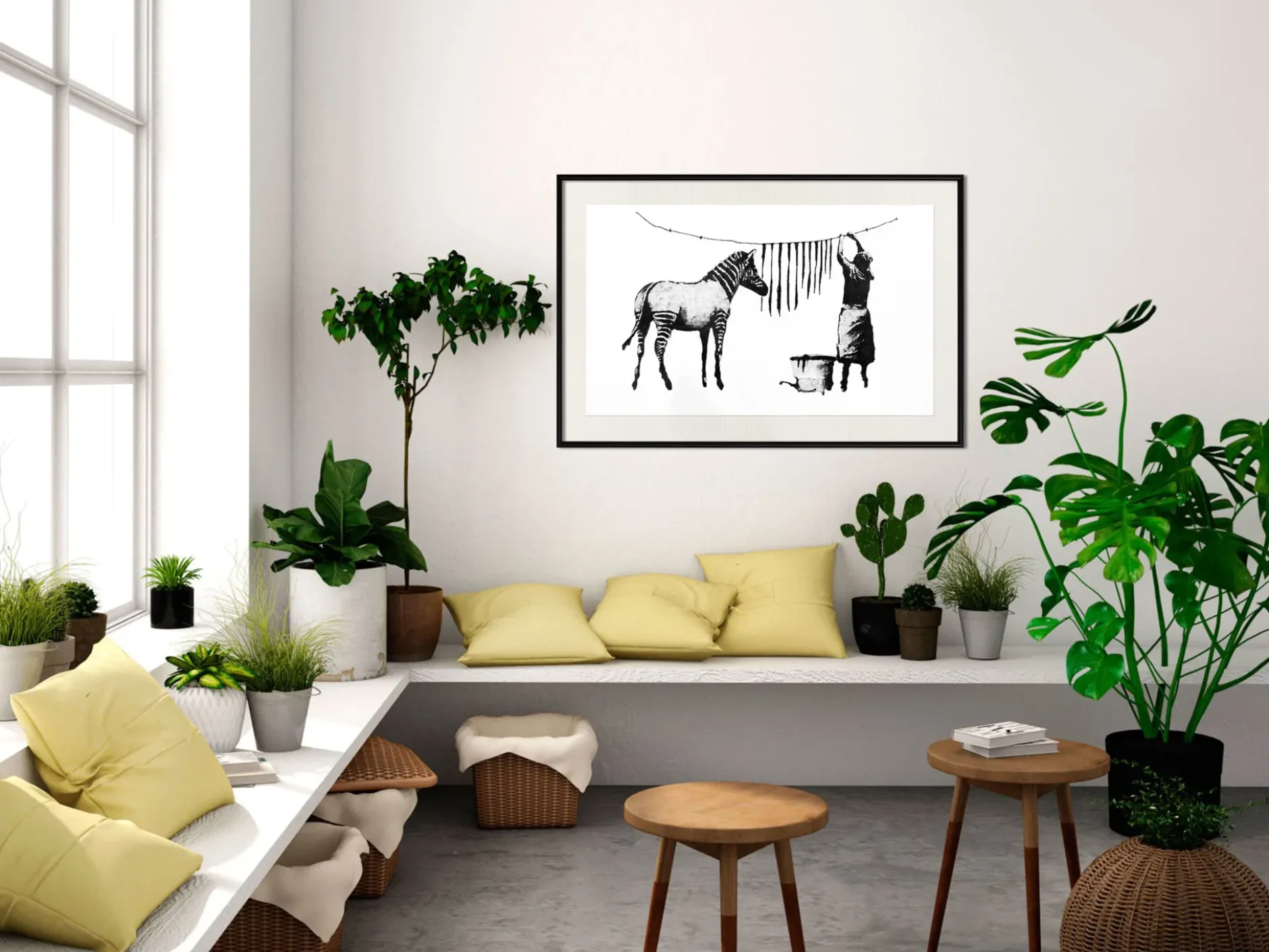 Poster 'Banksy: Washing Zebra'