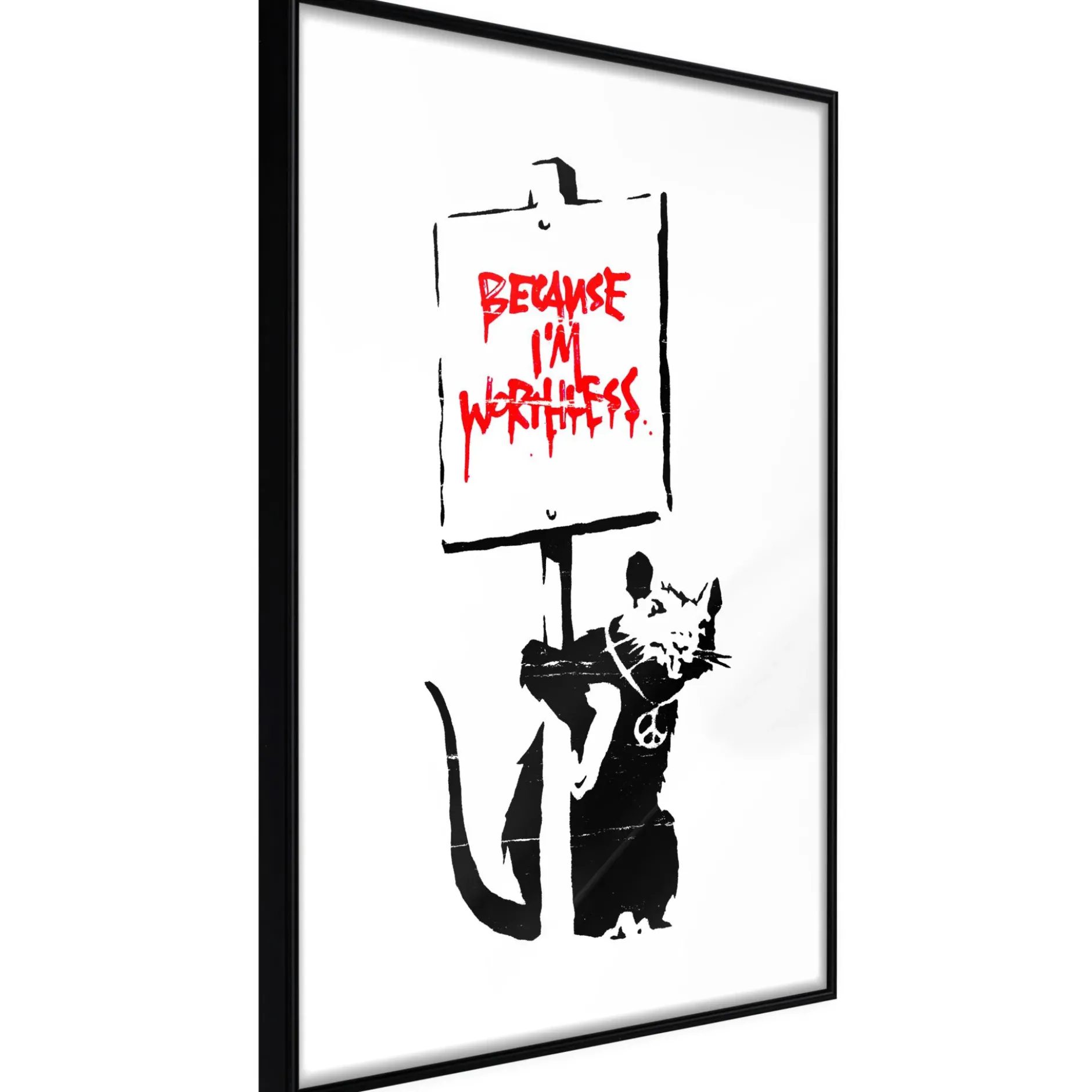 Poster 'Because I'm Worthless'