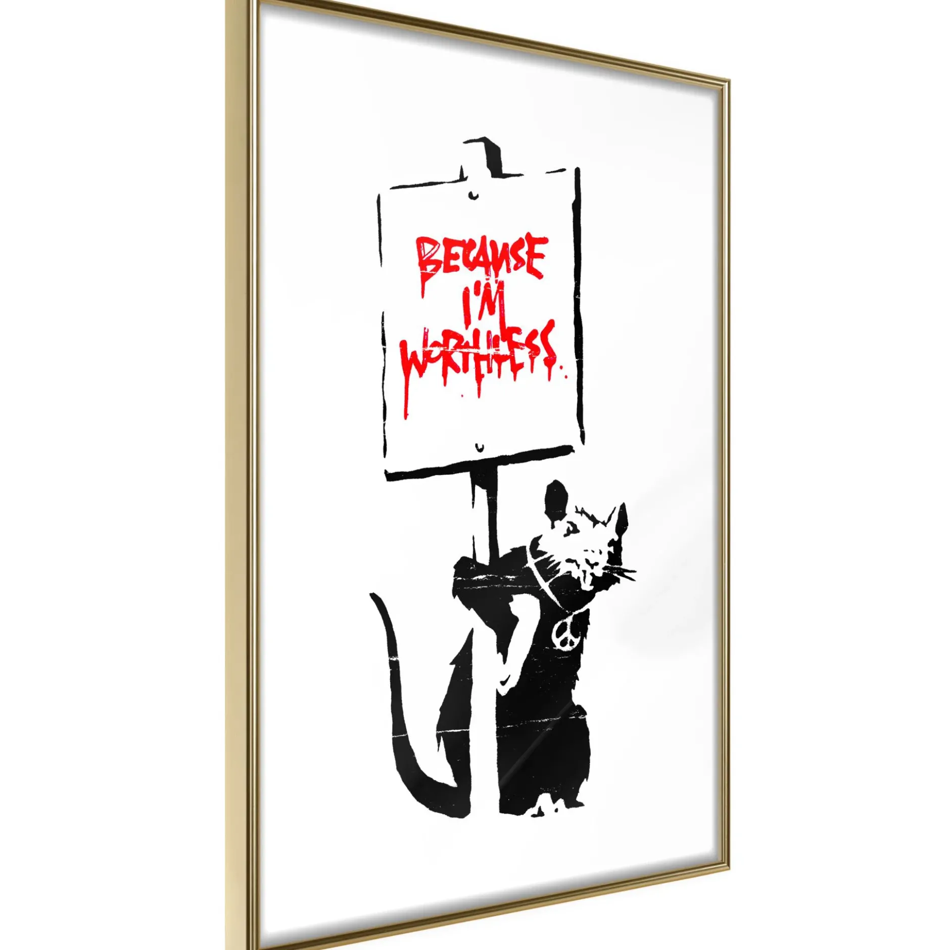 Poster 'Because I'm Worthless'