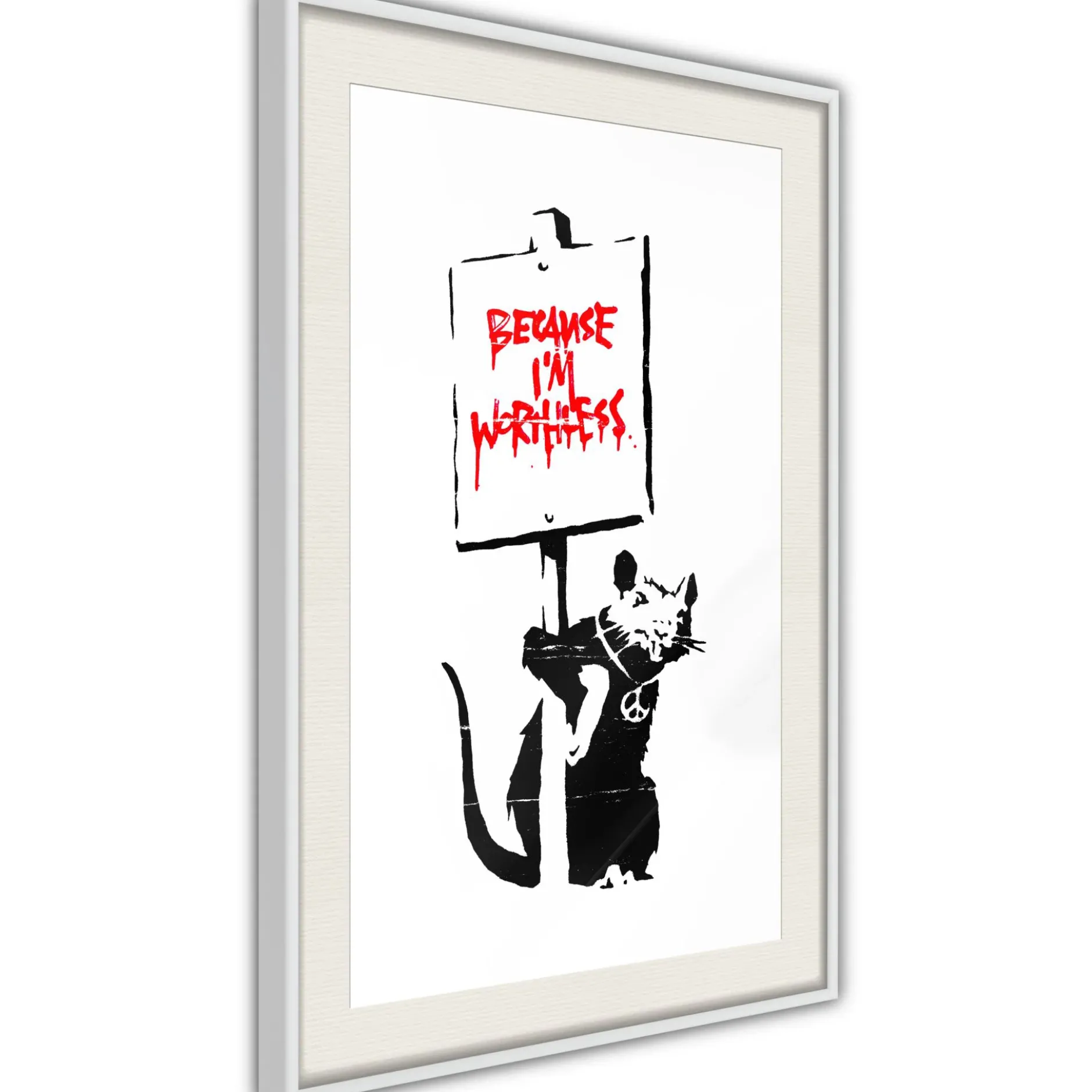Poster 'Because I'm Worthless'