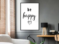 Poster 'Be Happy'