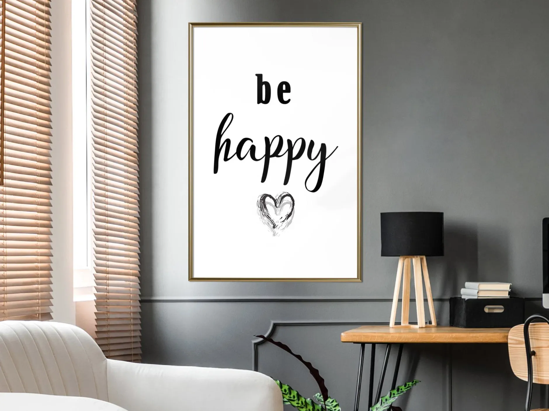 Poster 'Be Happy'