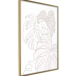 Poster 'Beige Leaves'