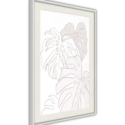 Poster 'Beige Leaves'