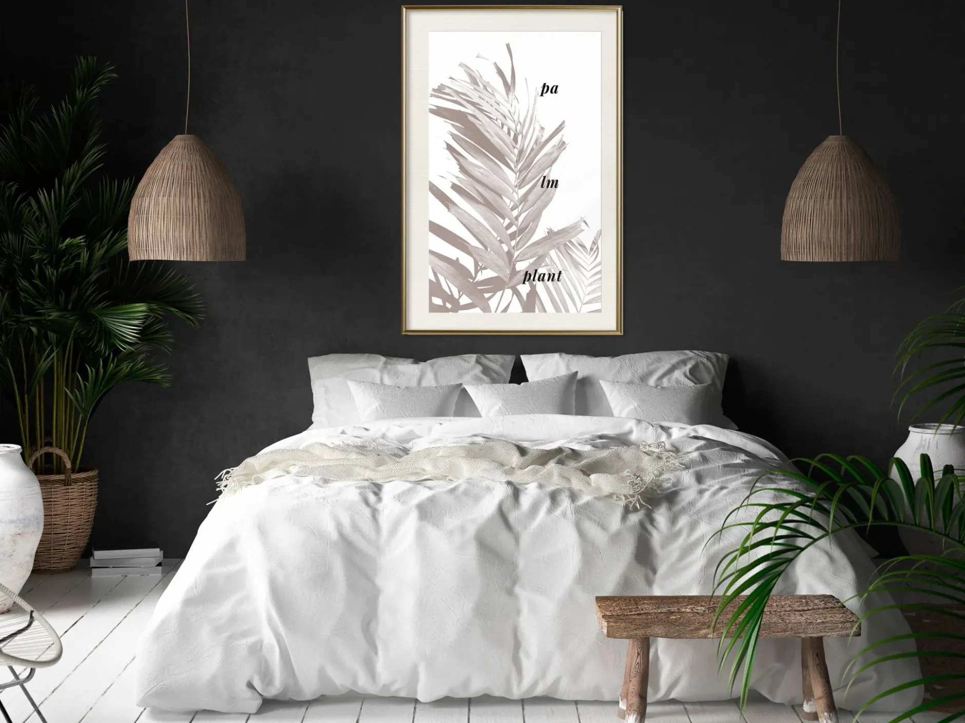 Poster 'Beige Palm'