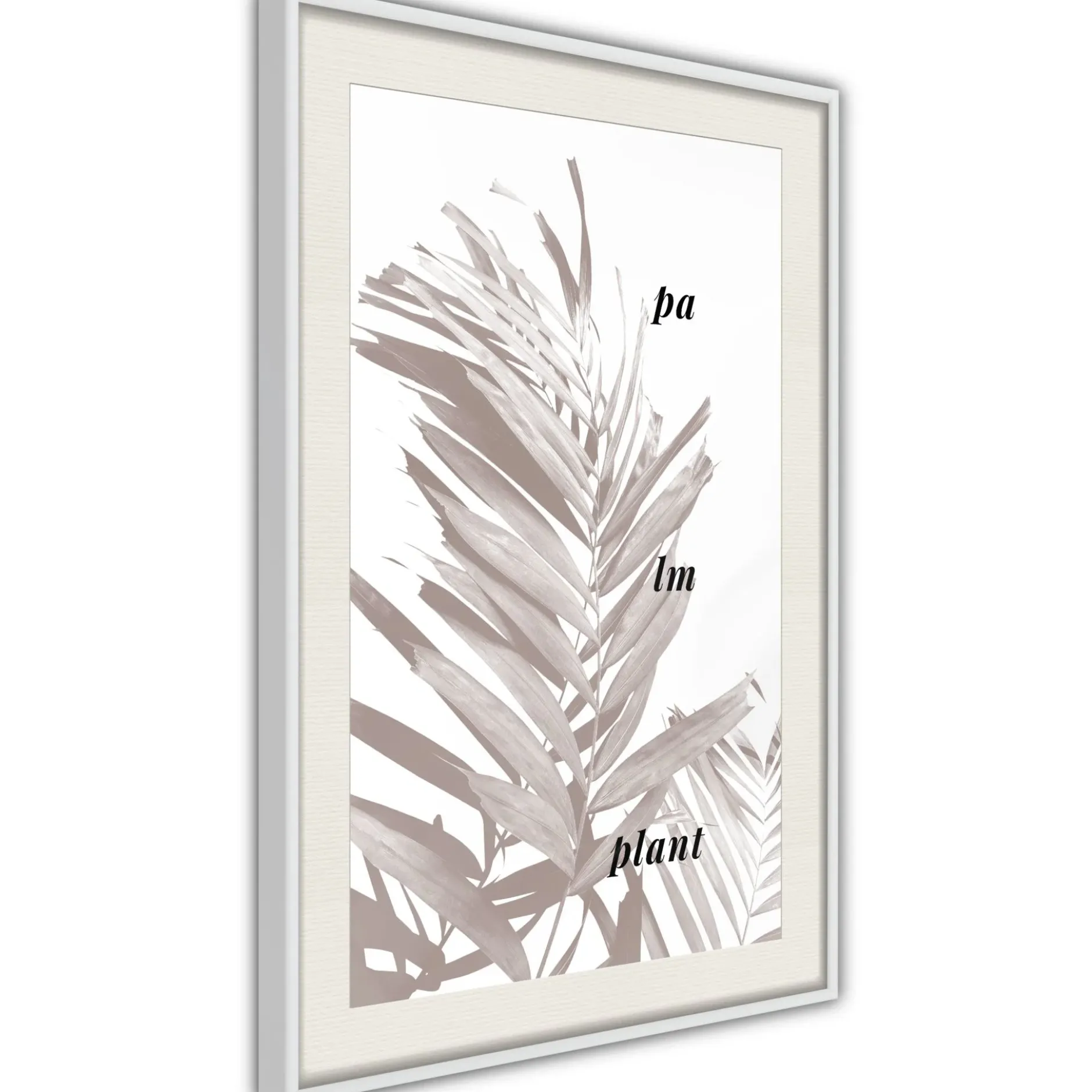 Poster 'Beige Palm'