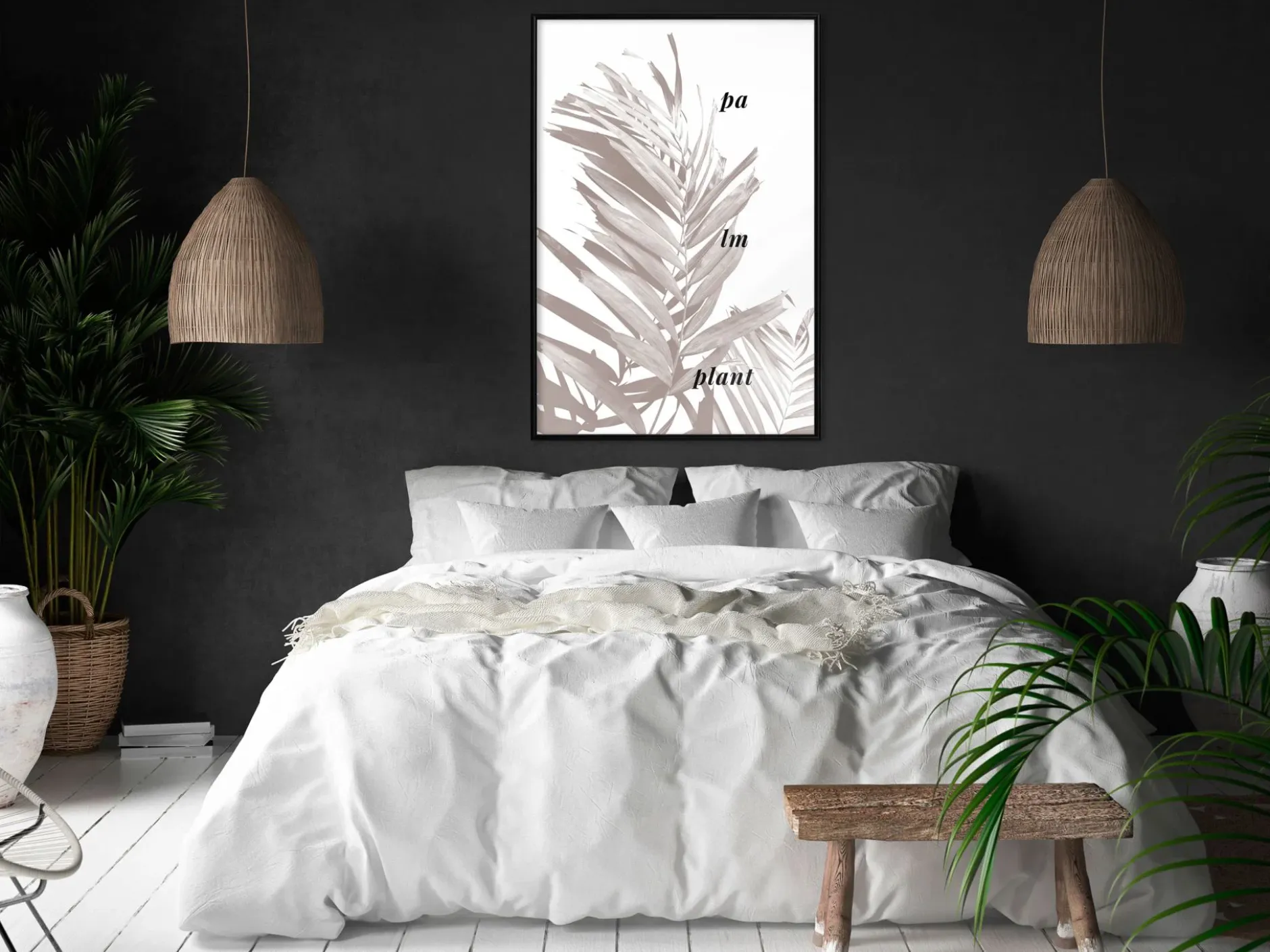 Poster 'Beige Palm'