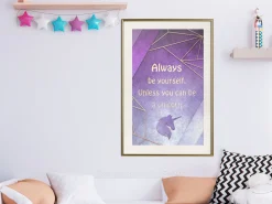 Poster 'Be Yourself or a Unicorn'