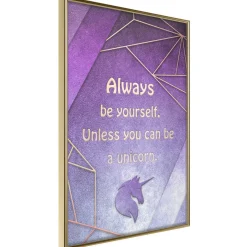 Poster 'Be Yourself or a Unicorn'