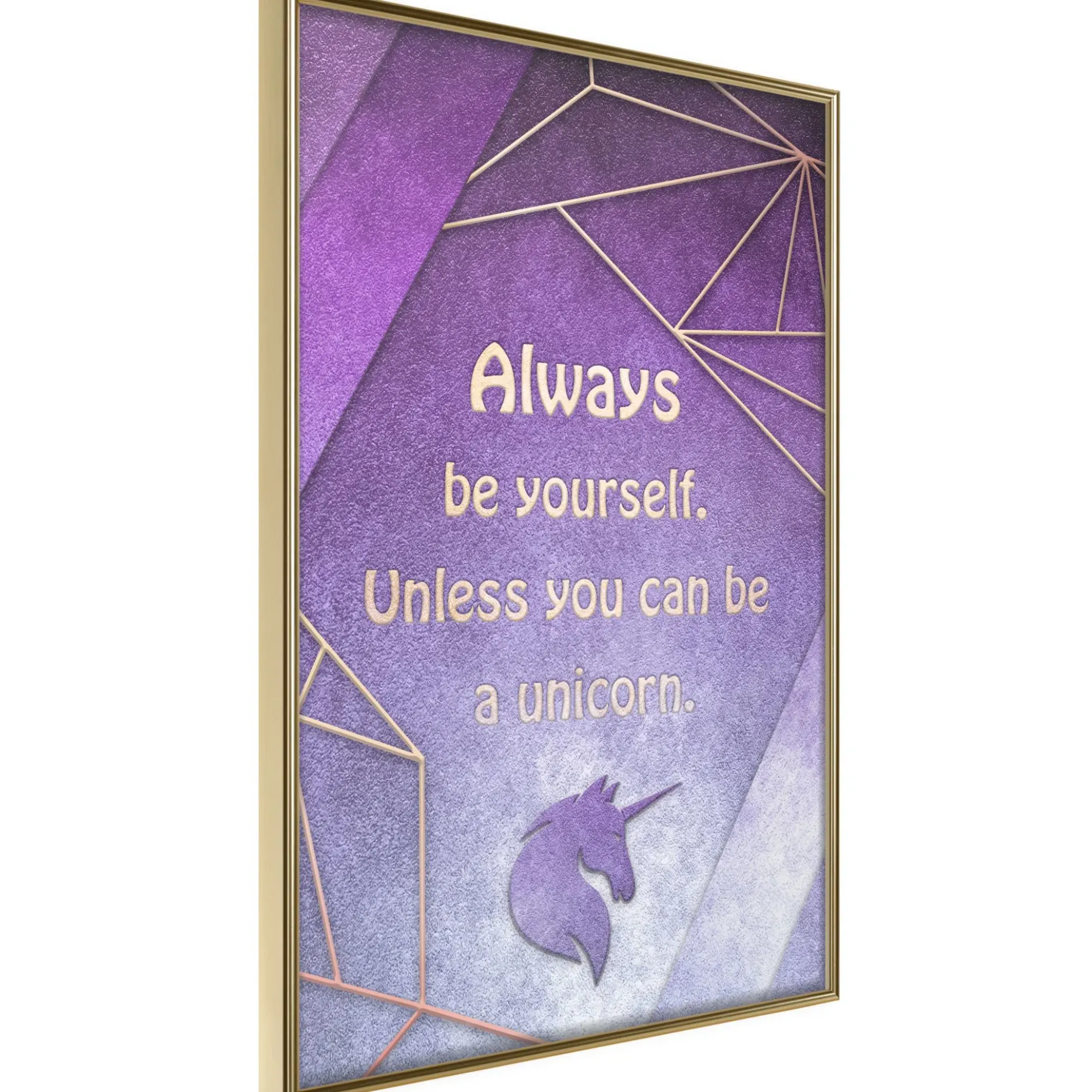 Poster 'Be Yourself or a Unicorn'