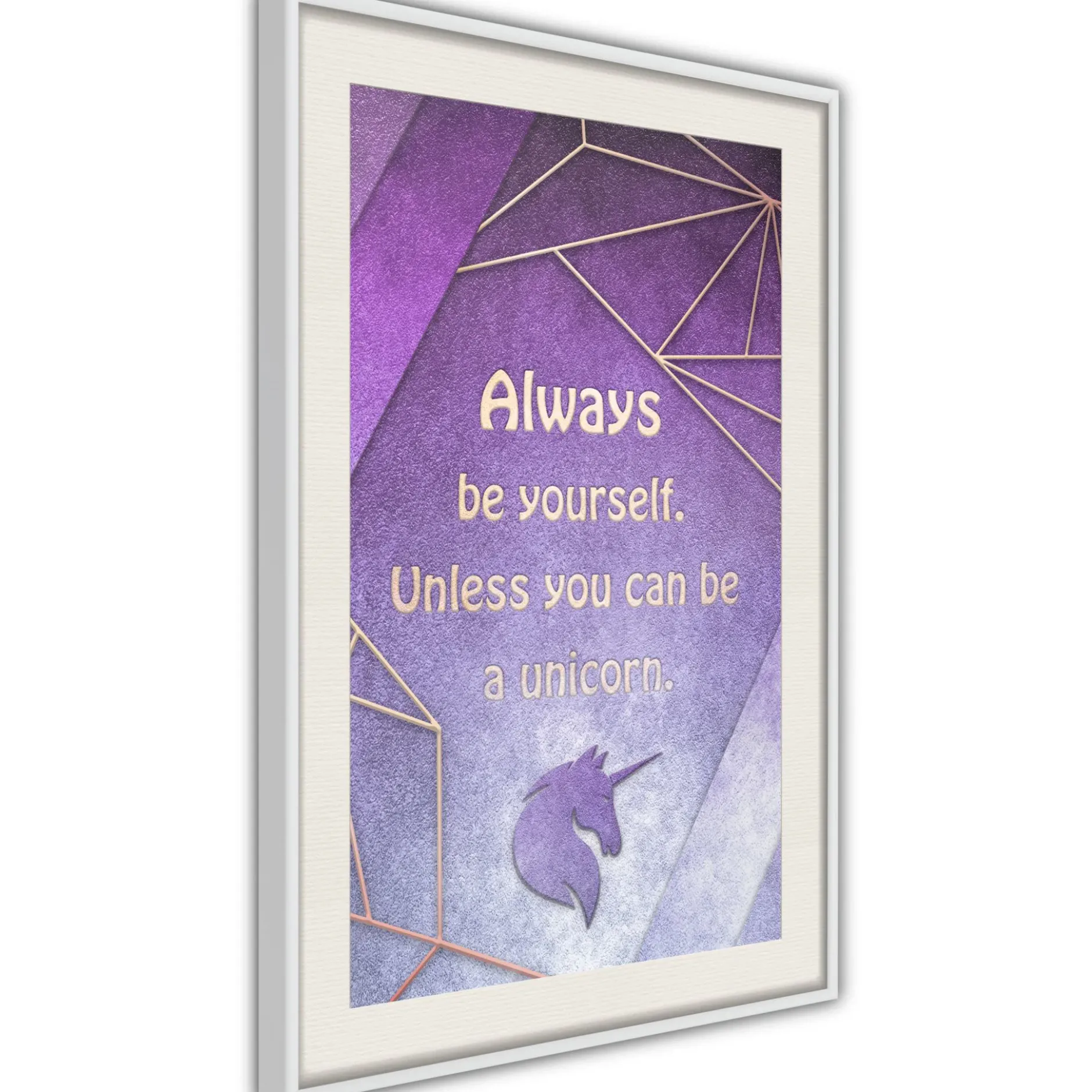 Poster 'Be Yourself or a Unicorn'