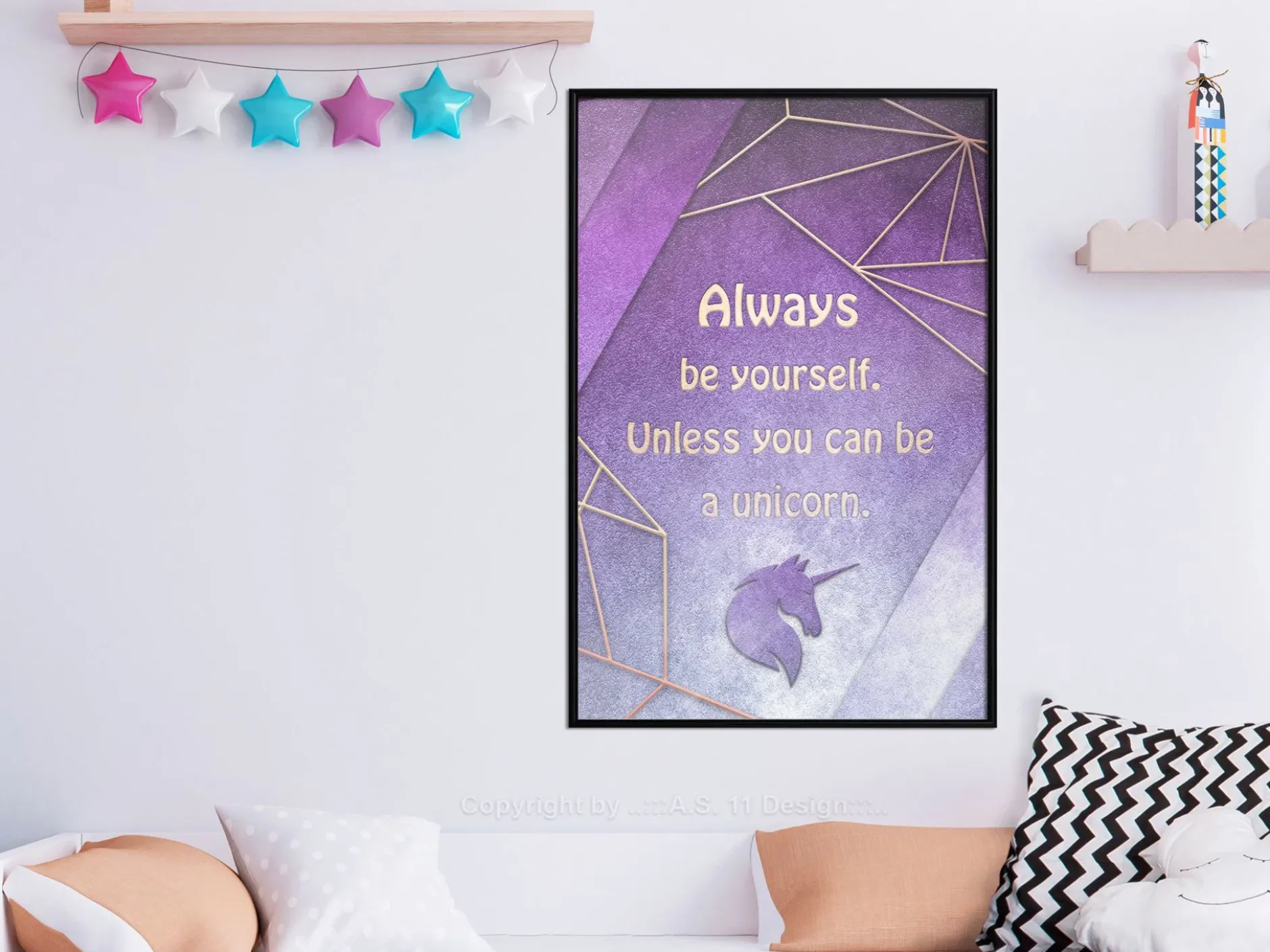 Poster 'Be Yourself or a Unicorn'
