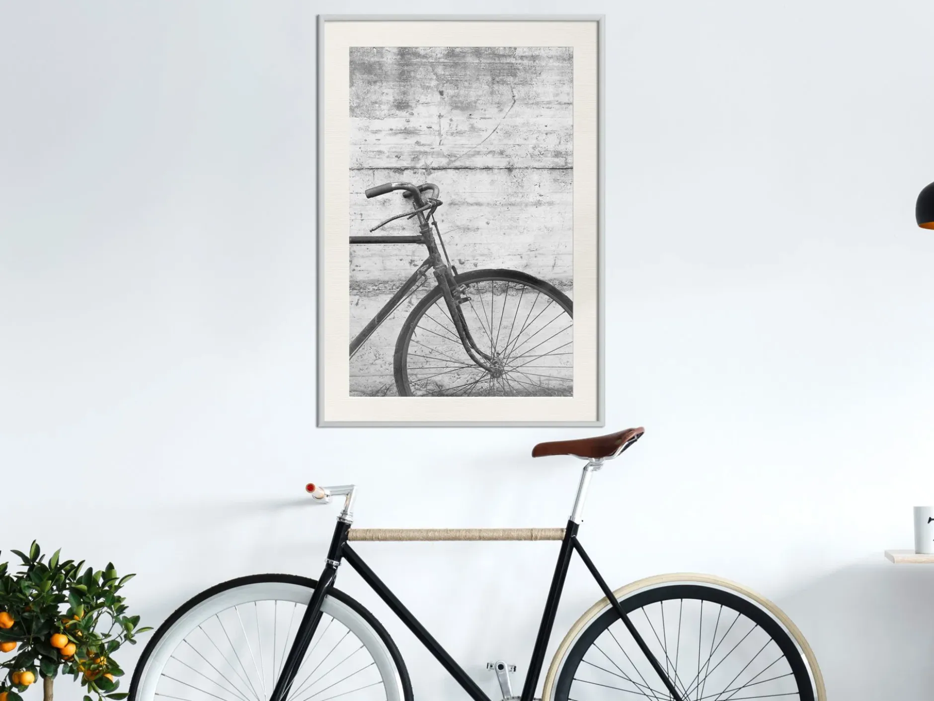 Poster 'Bicycle Leaning Against the Wall'