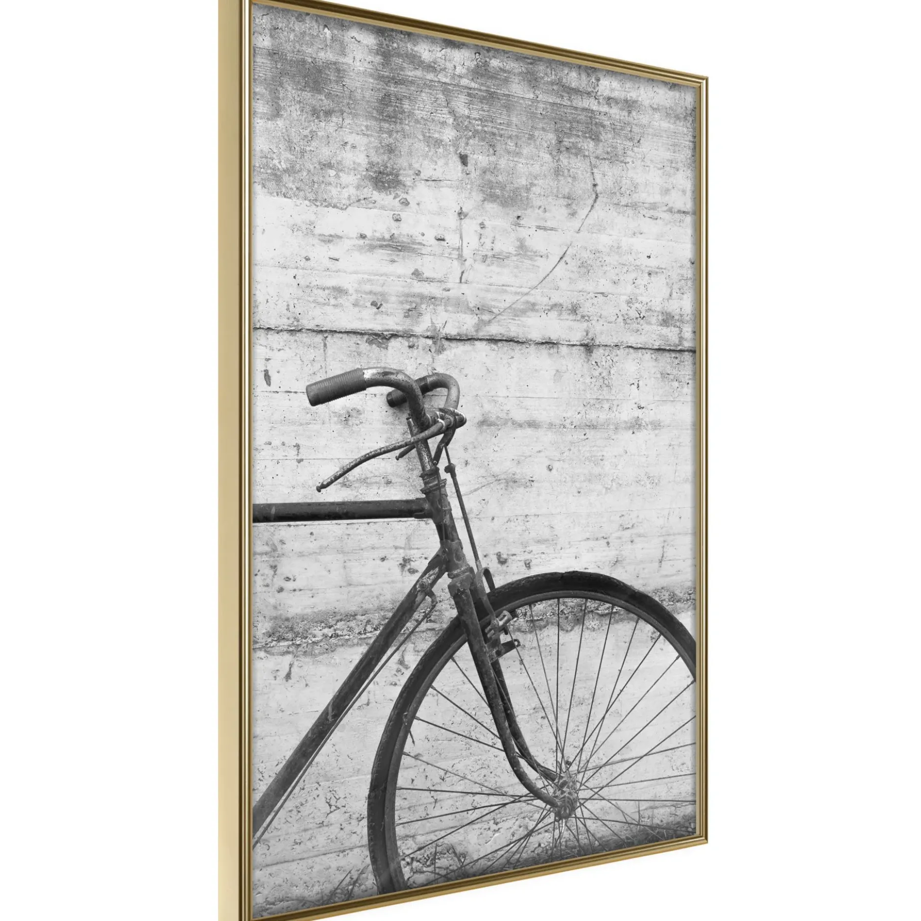 Poster 'Bicycle Leaning Against the Wall'