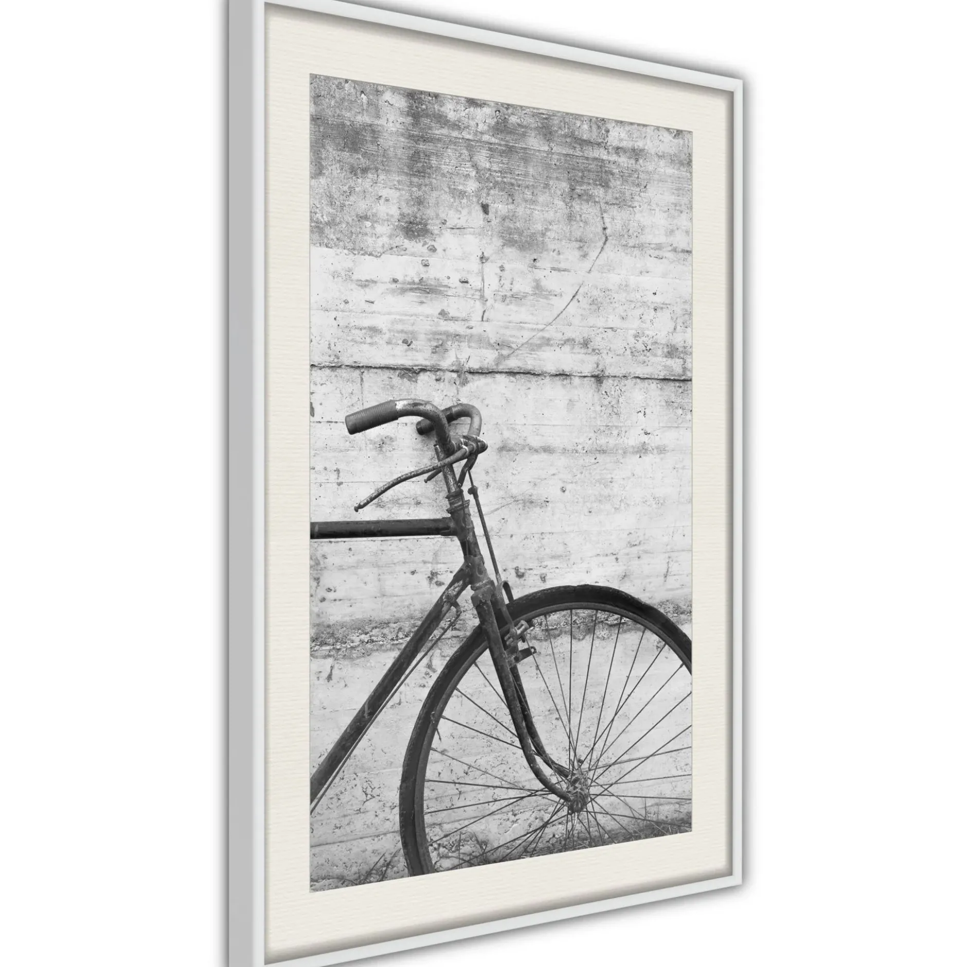 Poster 'Bicycle Leaning Against the Wall'