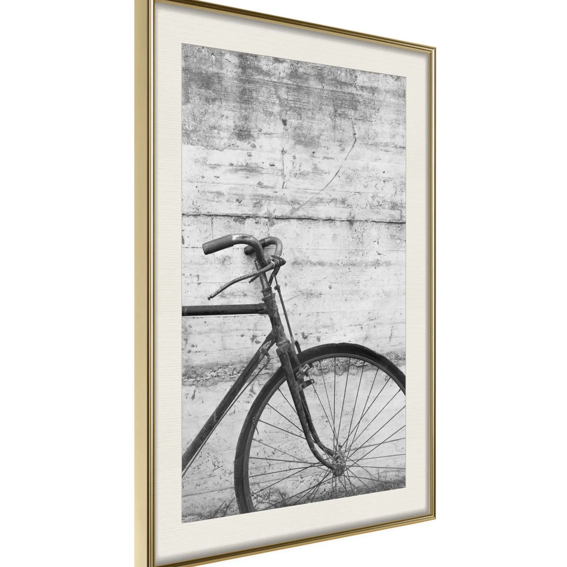 Poster 'Bicycle Leaning Against the Wall'