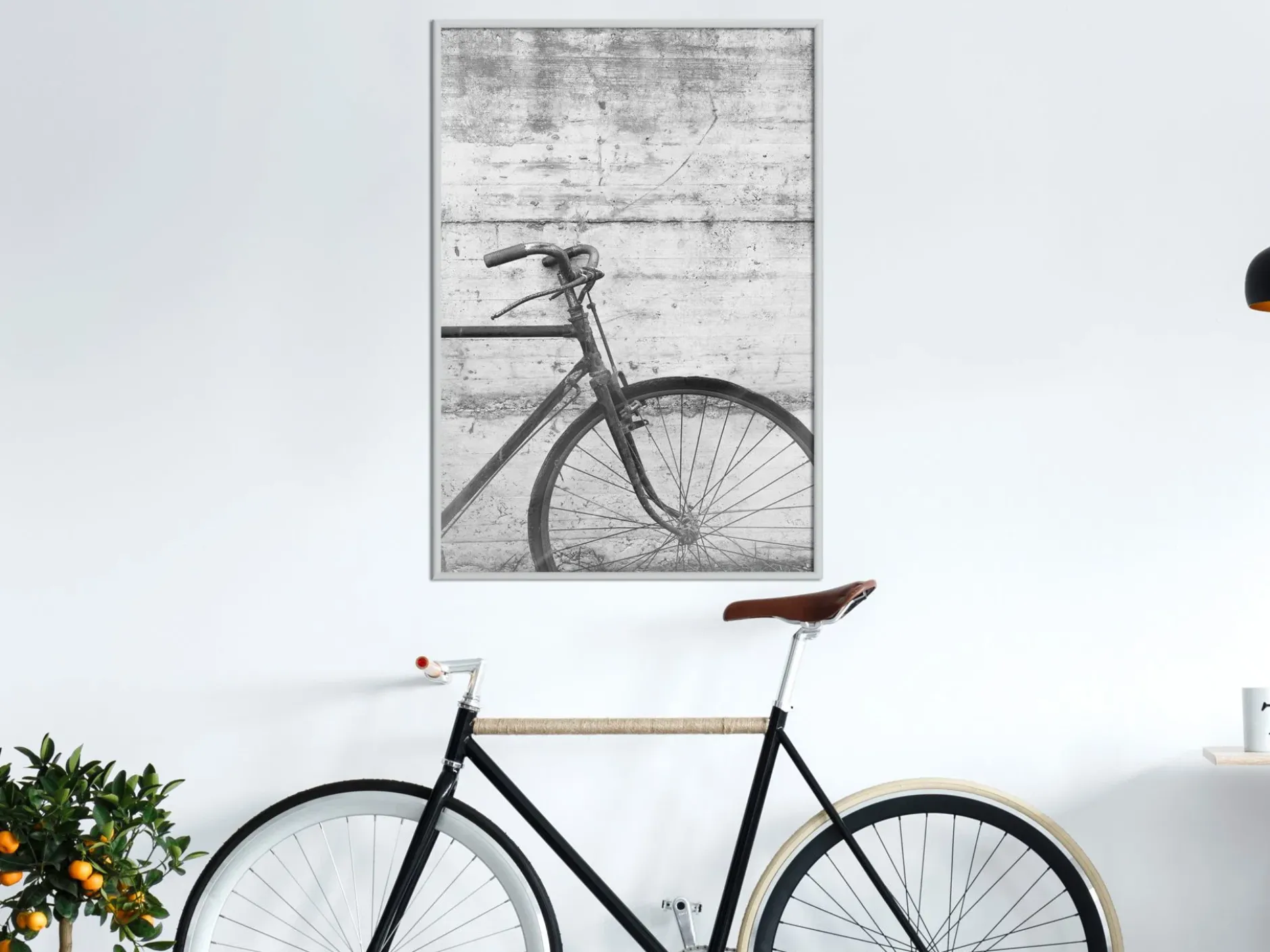 Poster 'Bicycle Leaning Against the Wall'