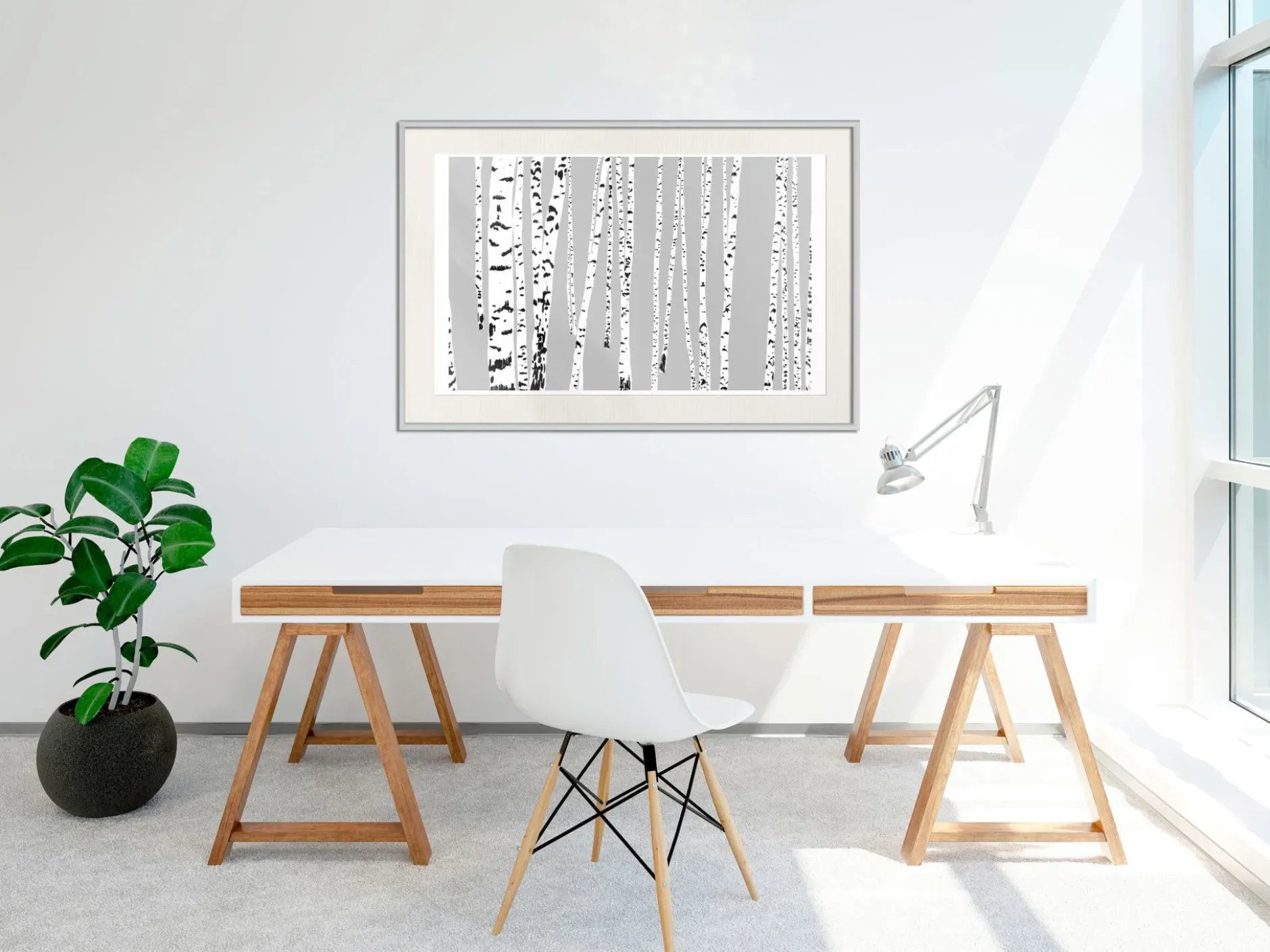 Poster 'Birch Wood'