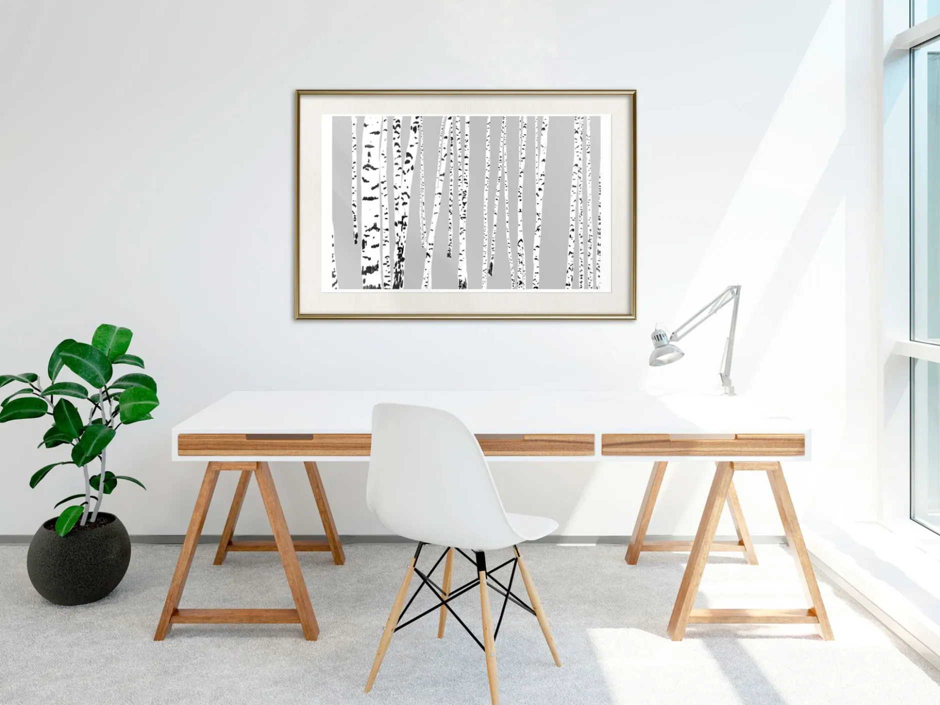 Poster 'Birch Wood'