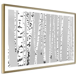 Poster 'Birch Wood'