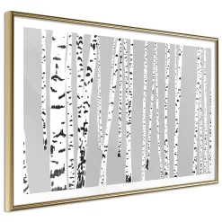 Poster 'Birch Wood'
