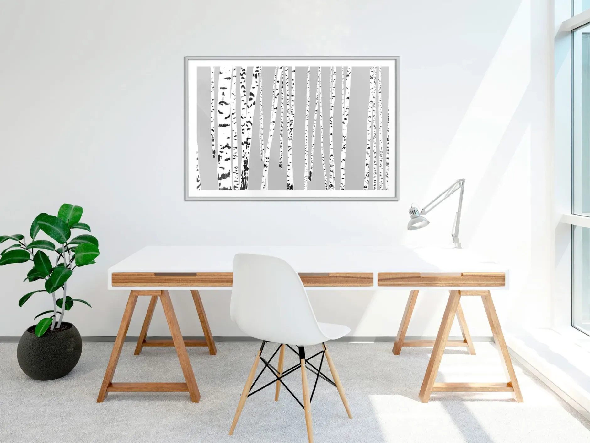 Poster 'Birch Wood'