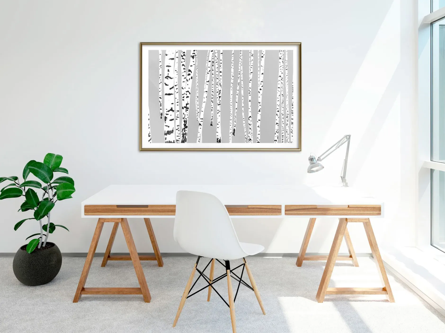 Poster 'Birch Wood'