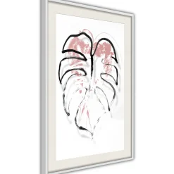 Poster 'Black Leaf Outline'