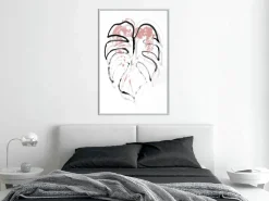 Poster 'Black Leaf Outline'