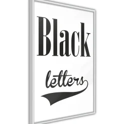 Poster 'Black Letters'