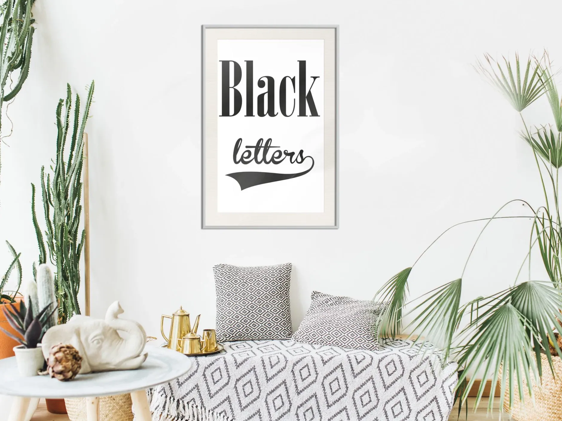 Poster 'Black Letters'