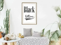 Poster 'Black Letters'