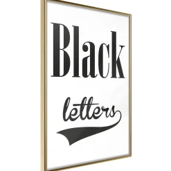 Poster 'Black Letters'