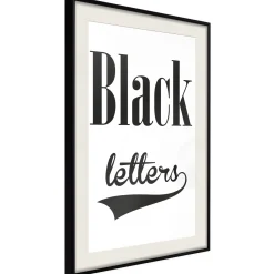 Poster 'Black Letters'