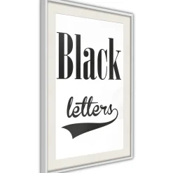 Poster 'Black Letters'