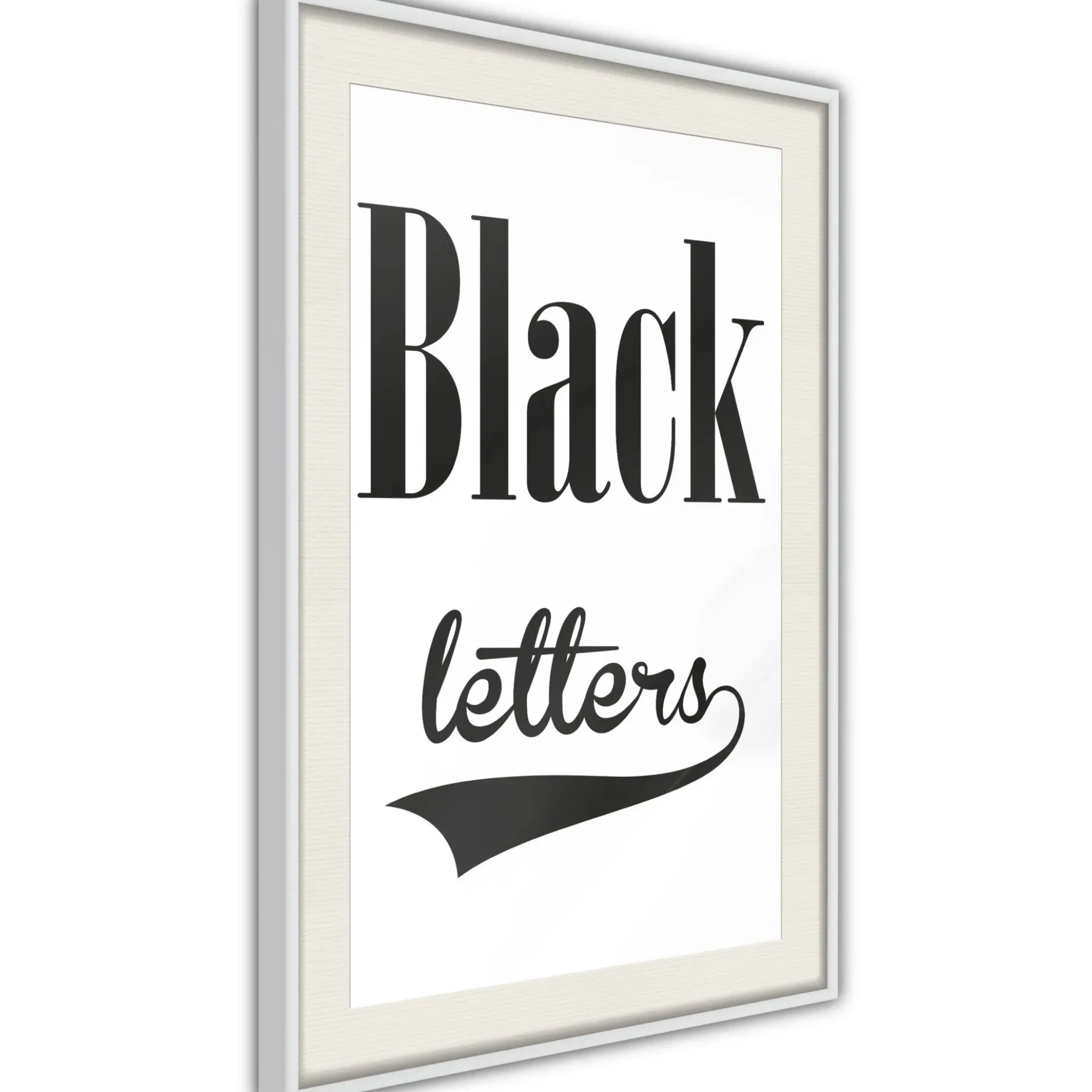 Poster 'Black Letters'