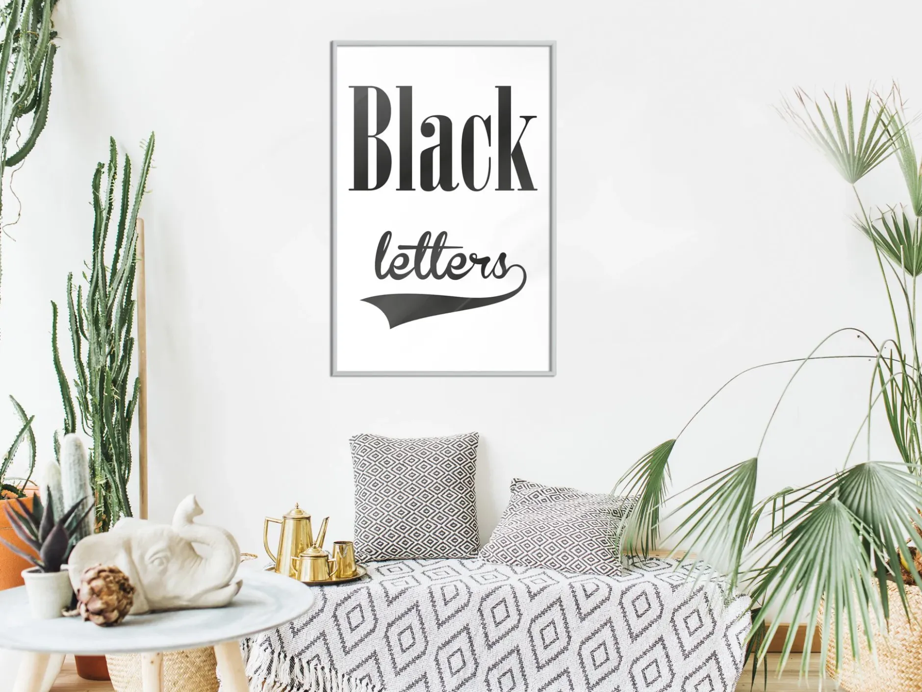 Poster 'Black Letters'