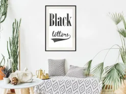 Poster 'Black Letters'