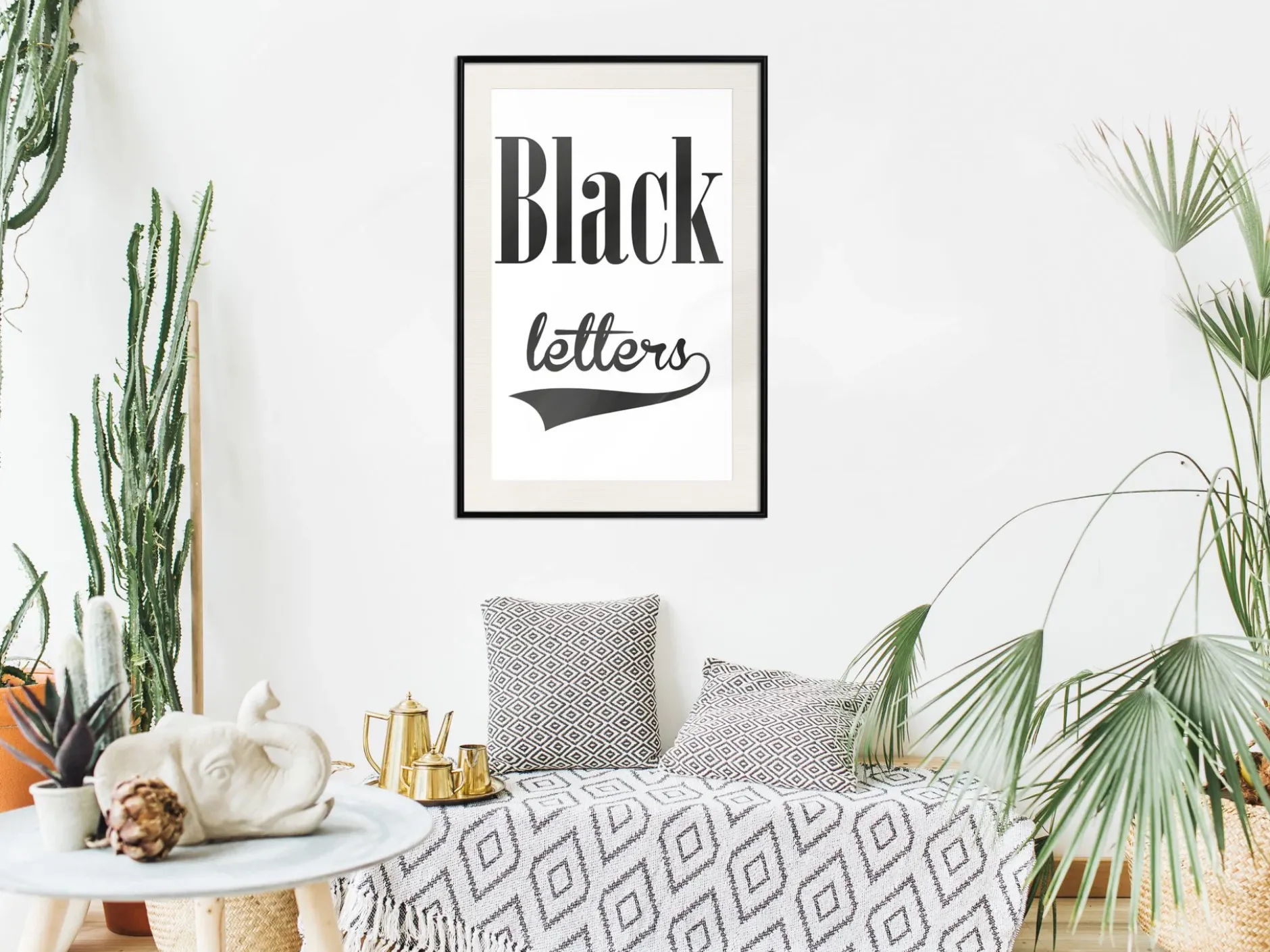 Poster 'Black Letters'