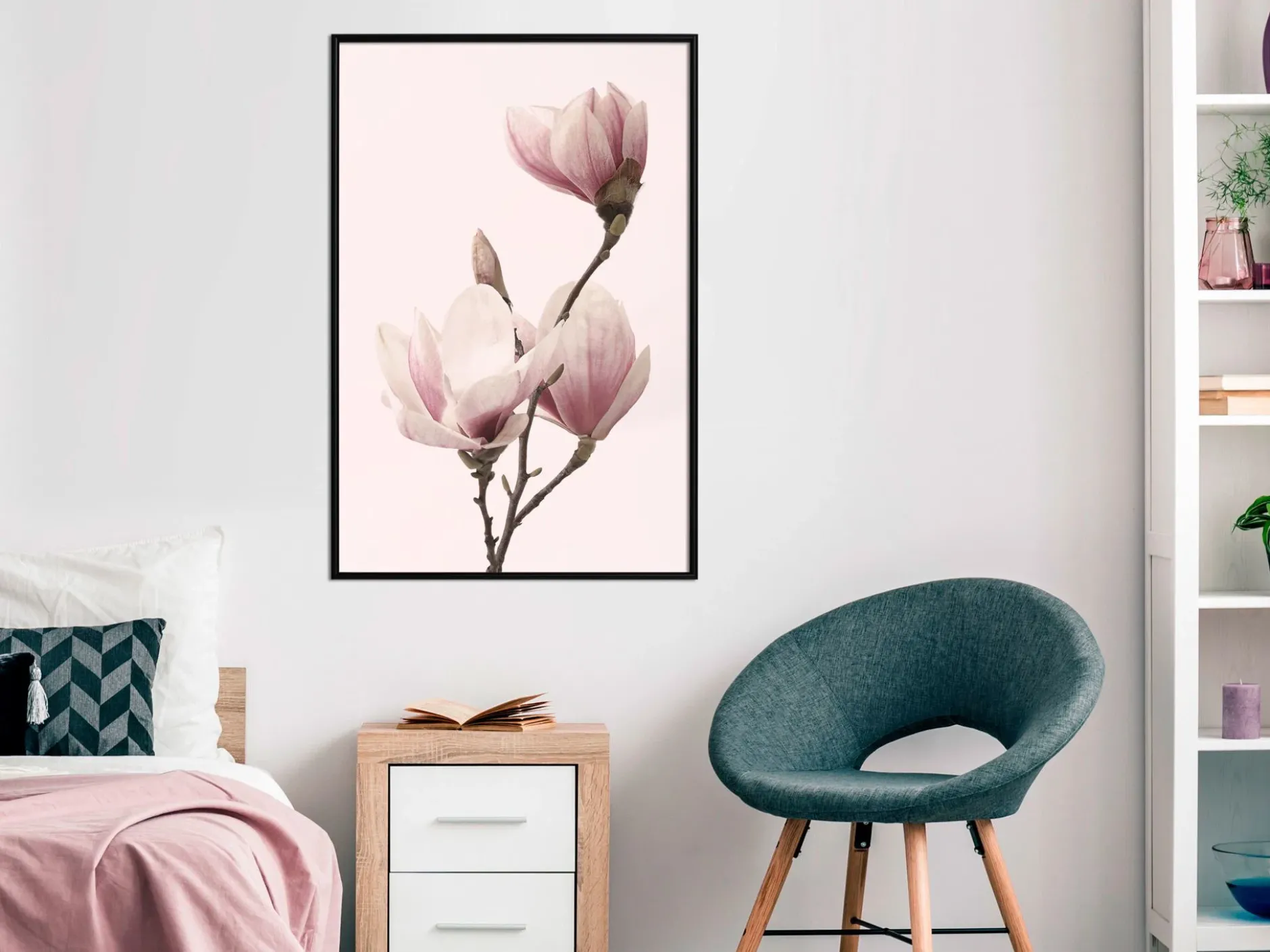 Poster 'Blooming Magnolias III'