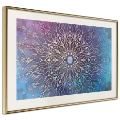 Poster 'Blue and Pink Mandala'