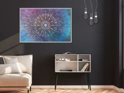 Poster 'Blue and Pink Mandala'