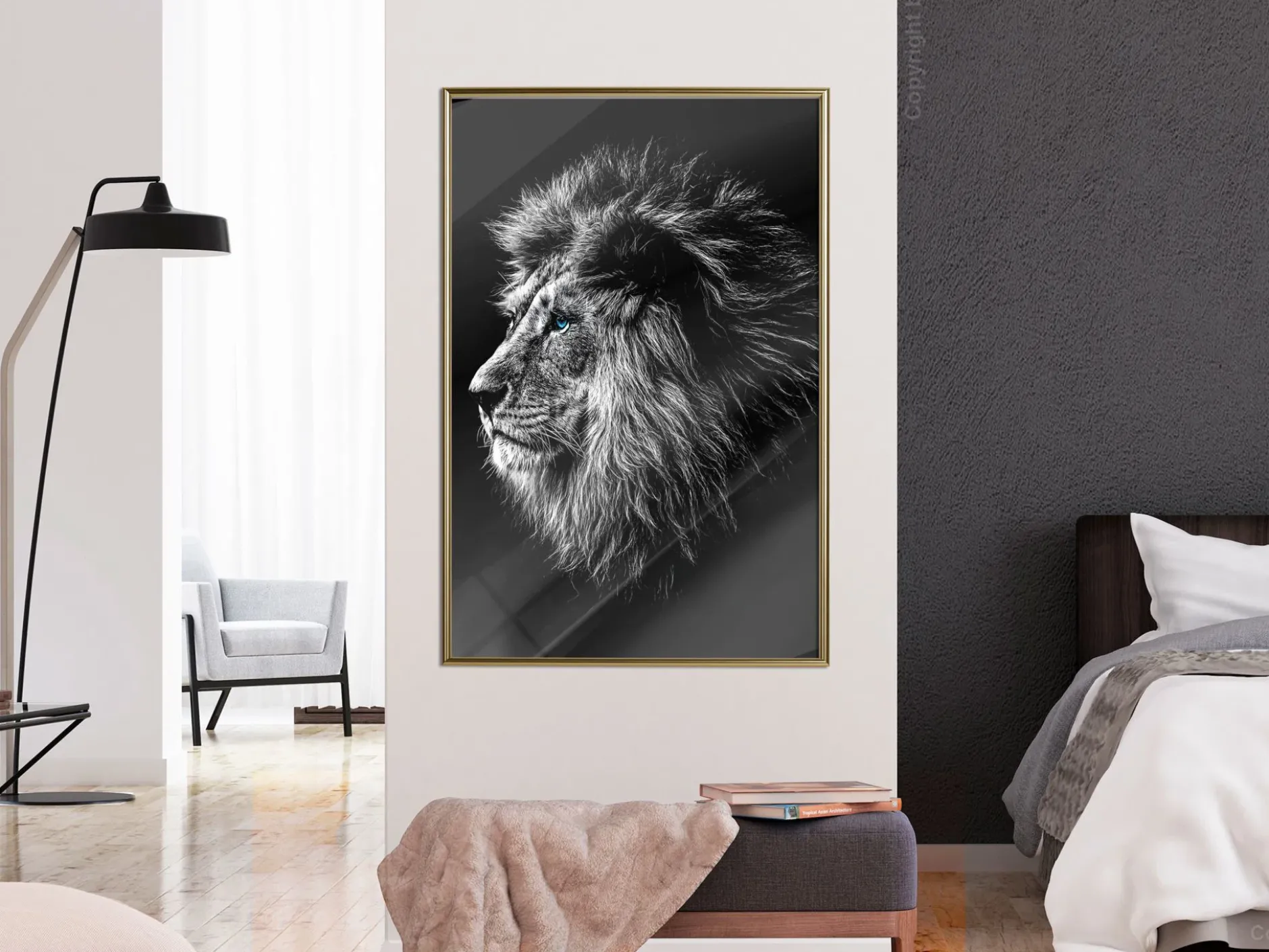 Poster 'Blue-eyed Lion'